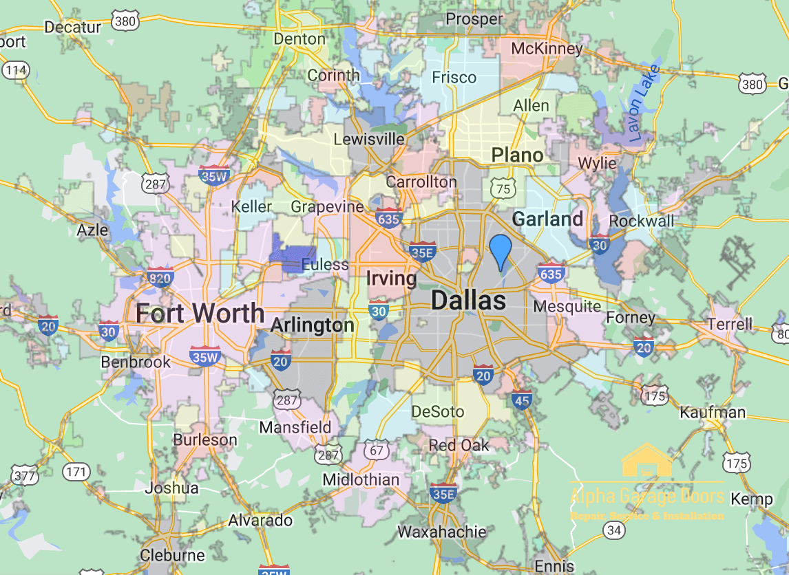 alpha-garagedoors.com_Dallas_Fort_worth_Texas_map